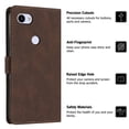 thumbnail image 2 of Leather Magnetic Clasp Case with Flip Wallet Stand Function Cover compatible Google Pixel 3A Xl Cheap and fine, 2 of 5