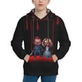 thumbnail image 3 of Movie Bride Of Chucky Youth Hoodies Sweatshirt Teen Pullover Hooded Clothes With Pocket For Boys Girls Clothing, 3 of 7