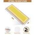 thumbnail image 5 of Yellow Geometric Stair Treads Non Slip Indoor for Wooden Steps, White Greek Key Design Abstract Modern Art 10 Pcs Stair Mats for Elders Dogs, 8 x 30 Inch Carpet Treads Runner Rugs for Staircase, 5 of 7