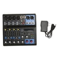 thumbnail image 2 of Mezclador de Audio de Estudio Portátil, Mezclador Estéreo DJ de 8 Canales Con 99 Efectos, Mezclador de Sonido mp3 para PC Para Bares, Clubes, Escenario, Guitarra, Bajo, Bajo,, 2 of 7