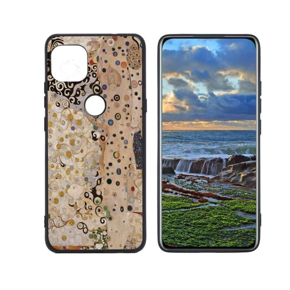 Art-Nature-Painting-1 Phone Case, Degined for Moto One 5G Ace Case Men Women, Flexible Silicone Shockproof Case for Moto One 5G Ace