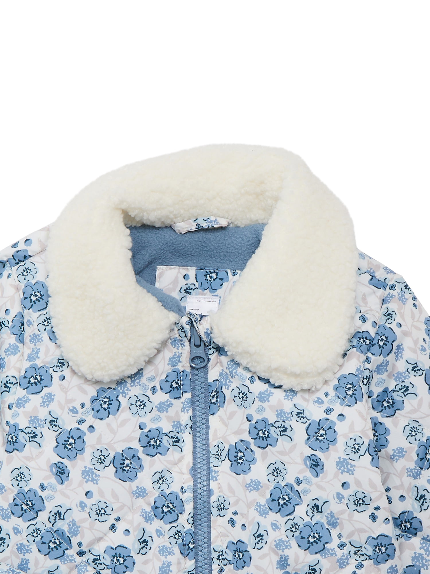 Carter’s Child of Mine Toddler Girl Quilted Jacket with Fleece Collar, Sizes 2T-5T