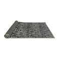 thumbnail image 2 of Ahgly Company Indoor Round Abstract Gray Modern Area Rugs, 4' Round, 2 of 4