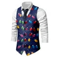 thumbnail image 4 of MuXiKeJi Clothes Men’s Christmas Vest,Fashion Festival Outerwear Vests,Holiday Graphic Sweater Vest Adult Winter Warm Clothes, 4 of 6