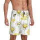 thumbnail image 2 of Balery Sweet Honey Pantalones cortos de pijama de punto de algodón para hombre con cinturilla y bolsillos-Large, 2 of 6