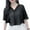 Black, variant on lanema Thin Chiffon Shoulder Wrap Stole French Design Seethrough Scarf Shawl Wrap Easy Care Travel Essential Shrug Tops