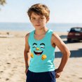 thumbnail image 2 of Niño Pequeño Niños Camisola 3-15 Años Niños sin Mangas Gradiente Impresión Tela Suave para la Fiesta de Boda en Casa, 2 of 8