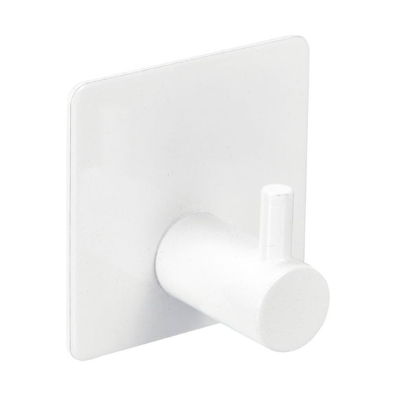 Uxcell Self Adhesive Hooks, 304 Stainless Steel Stick on Wall Hooks Hanger, White