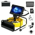 thumbnail image 1 of Yiwa Sewer Camera, 100FT Drain Inspection with 9" LCD Display, IP68 Waterproof Borescope, 12-LED Adjustable Lights, Audio Recorder, 4500mAh Battery, 1080P, 16GB Card Included, 1 of 8
