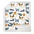 thumbnail image 2 of Cute Cats Sherpa Fleece Throw Blanket, 2 of 2