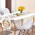 thumbnail image 4 of Vintage Linen Easter Table Runner and Tablecloth with Small Print Bunny Egg Festive Decoration for Spring Home Decor Dining Table Brunch Party Seasonal Decor, 4 of 4