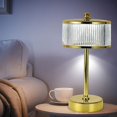 thumbnail image 2 of Lámpara de mesa de cristal de diamante, 16 colores RGB que cambian con control remoto y táctil, lámparas de mesa de acrílico, luz de noche LED recargable por USB para sala de estar y, 2 of 5