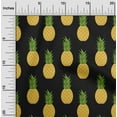 thumbnail image 2 of oneOone Polyester Spandex Black Fabric Fruits Pineapple Dress Material Fabric Print Fabric By The Yard 56 Inch Wide, 2 of 4