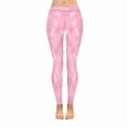 thumbnail image 1 of SUNENAT Breast Cancer Awareness Pink Ribbon Stretchy Capri Leggings Skinny Yoga Sports Pants 4XL, 1 of 4
