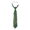 thumbnail image 6 of Conairie Ties for Unisex Metal Chain Necktie Pre-Tied Adjustable Tie for Uniform School Shirt Accessory Green One Size, 6 of 6