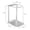 Silver, variant on HOARBOEG Portable Coffee Stand, Foldable Aluminum Alloy Coffee Maker Stand Holder, Compact Travel Coffee Accessory for Camping, Hiking, Office Outdoor