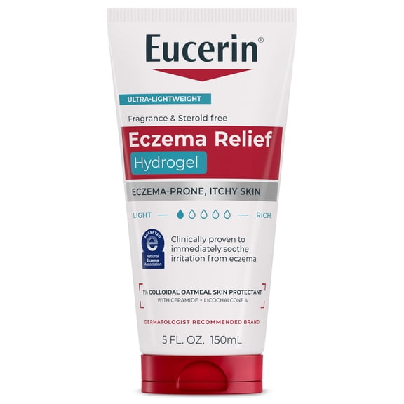 Eucerin Eczema Relief Hydrogel, Steroid Free, Fragrance Free, 5 oz Tube
