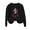 Black tops 7, variant on jobturf Halloween Sweatshirts for Women Trendy Fleece Lined Crewneck Sweatshirt Fall Winter Pumpkin Ghost Printed Festival Tops L