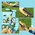 thumbnail image 4 of 17 Pieces Finger Skateboard Ramp Set Skate Park Kit Ramp Parts Set Mini Finger Toys Set Finger Bike Skate Park Kit with Replacement Wheels and Tools for Kids Party Favor (Classic Color), 4 of 7