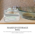 thumbnail image 3 of HINTRMENT 1Pcs Silver PVC Makeup Storage Bag For Cosmetic Tools And Personal Care 11.8X5.9X5.5In, 3 of 7