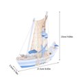 thumbnail image 2 of KALLORY Wooden Sailing Ship Models Sailboat Model Multi 1Pack Friends, 2 of 6