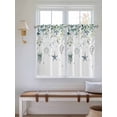 thumbnail image 5 of Teal Eucalyptus Coastal Kitchen Curtains 54 Inches length, Beach Starfish Shells Window Treatment Curtain Drapes, Thermal Insulated Drapes for Basement Hotel RV, 42"x54", 2 Panels, 5 of 7