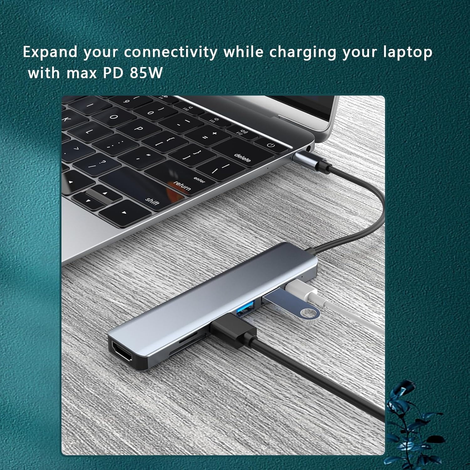 Feylan USB C hub 4K 30Hz type C to HDMI-compatible USB 3.0 adapter 11 in 1 type C hub dock PD 87W USB C splitter for MacBook Pro Air