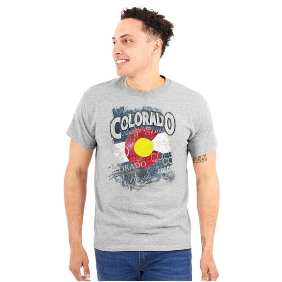 Colorado Mountains Home State Pride Plus Size Crewneck Graphic Tee Shirt Brisco Brands 2X