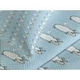 thumbnail image 4 of Ambesonne Cartoon Quilted Bedspread Set 3 Pcs, Counting Sheep Pattern Art, King Size, Pale Blue White, 4 of 5