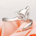 thumbnail image 5 of Anillo ajustable con apertura de plata de ley 925, joyería de moda, regalo de cumpleaños glamuroso, 5 of 5