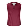 thumbnail image 3 of Chiccall Mens Zipper Shirts Casual Stylish Shirts Lightweight Sleeveless Breathable Solid Color Tank Tops, 3 of 5