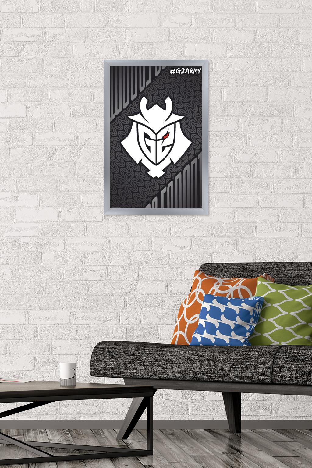 G2 Esports - G2 Army Wall Poster, 14.725" x 22.375" Framed