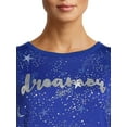 thumbnail image 4 of Secret Treasures Women's Hacci Fleece Long Sleeve Top and Joggers, 2-Piece Pajama Set, 4 of 5