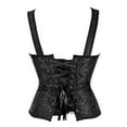 thumbnail image 4 of QIPOPIQ Clearance Women's Steel Boned Corset Overbust Bustier Lingerie Top Gothic Shapewear Sexy Underwear Corset Top, 4 of 4