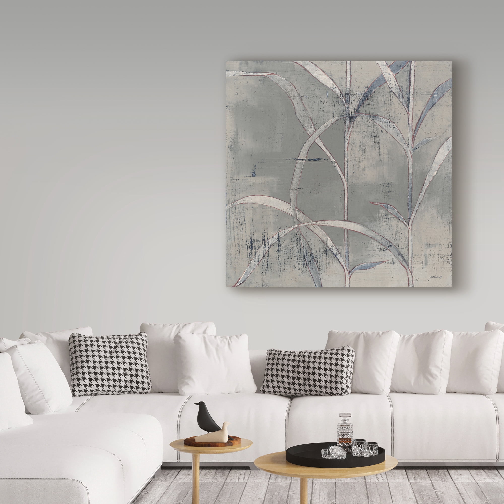 Trademark Fine Art 'In the Garden III Gray' Canvas Art by Kathrine Lovell