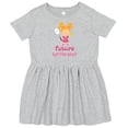 thumbnail image 3 of Inktastic Future Tennis Star Girl Girls Toddler Dress, 3 of 5