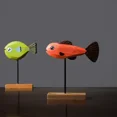 thumbnail image 4 of Colorful Wooden Fish Statue Nordic Home Decor Items Fish Sculptures Ornaments Living Room Bedroom Dining Room Garden Decor Gifts (C), 4 of 7