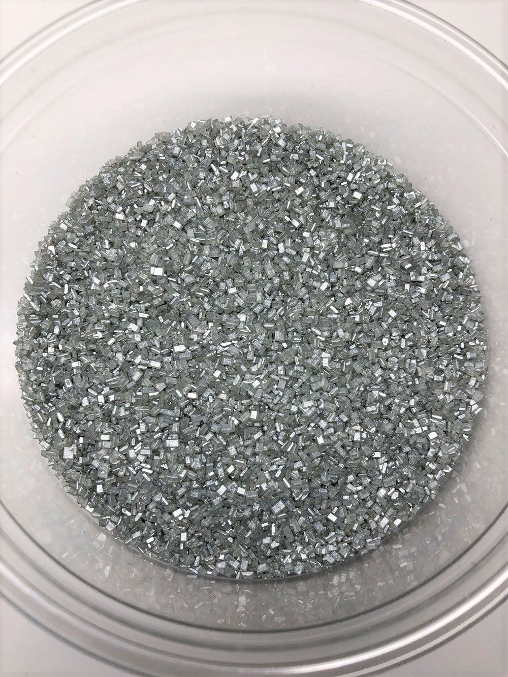 Sugar Crystalz Silver Crystals Bakery Topping Sprinkles 1 pound colored