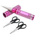 thumbnail image 2 of RC Curved Scissors, Ergonomic High Strength RC Hole Puncher Kit  For Remote Control Car Pink, 2 of 8
