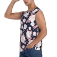 thumbnail image 3 of Fotbe Men's Leaves Flower Print Men's Sleeveless Muscle Tank Tops Casual T-Shirts for Gym Workout Beach-X-Large, 3 of 8