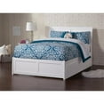 thumbnail image 6 of Pemberly Row Full Storage Wood Platform Bed with Matching Footboard in White, 6 of 8