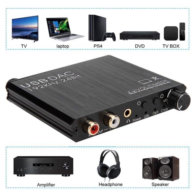 Convertidor de audio, Convertidor Coaxial de Fibra de Salida Ajustable para conversión de audio