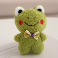 thumbnail image 2 of LLavero de juguete de peluche con dibujos animados para niños, oso lindo, conejo, pato, Rana, colgante pequeño, regalo de Navidad, llavero de adorno de bolsa de corazón para niña, 12cm, 2 of 5
