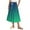 Green., variant on Akafmk Plus Size Womens Skirts,Long Skirts for Women Maxi Boho Skirt,Solid Color High Waisted Drawstring Ruffle Skirts Loose Fitting Vacation Beach Long Skirts