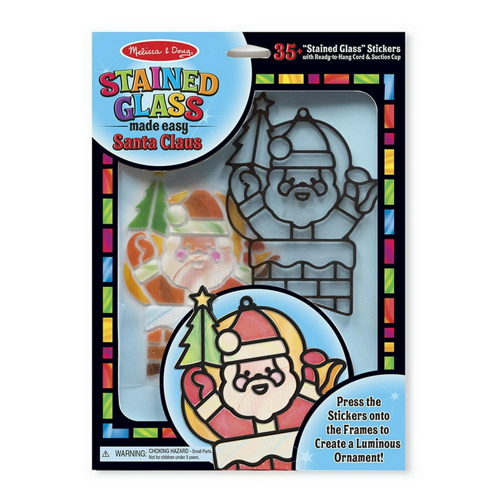 Melissa & Doug Stained Glass Made Easy, Santa Claus