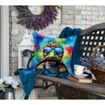 thumbnail image 4 of Hippie Animal Tortoise Turtle Throw Pillow 18 in x 18 in, 4 of 5
