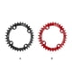 thumbnail image 4 of Sonducket Rueda de cadena de bicicleta de montaña, ruedas de repuesto para bicicletas, rueda de cadena ovalada, paso de agujero de 96mm, modificaciones de Ciclismo Rojo 34T Sonducket OD025956-05, 4 of 6