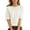 White, variant on LQCMBYF Blouses for Women Dressy Casual Round Neck Short Sleeved Loose T Shirt With A Knit Bottom Short Top Womens Tops Tshirts (Black,L)