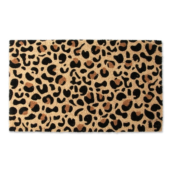 Contemporary Home Living Leopard Printed Rectangular Doormat - 18" x 30"
