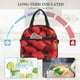 thumbnail image 4 of Disketp Strawberry Red Lonchera Térmica para Mujer y Hombre, Bolsa de Almuerzo Reutilizable e Impermeable para Trabajo, Viajes y Picnic, 4 of 7